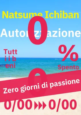 Annuncio di vendita di abiti estivi semplici ed essenziali in blu e rosso