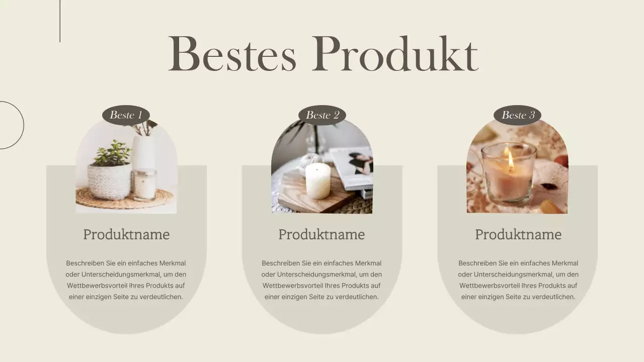 Eine luxuriöse Marke für kleine Unternehmen in Braun und Elfenbein