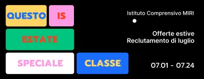 Disegni con riquadri di colore diverso per evidenziare le frasi