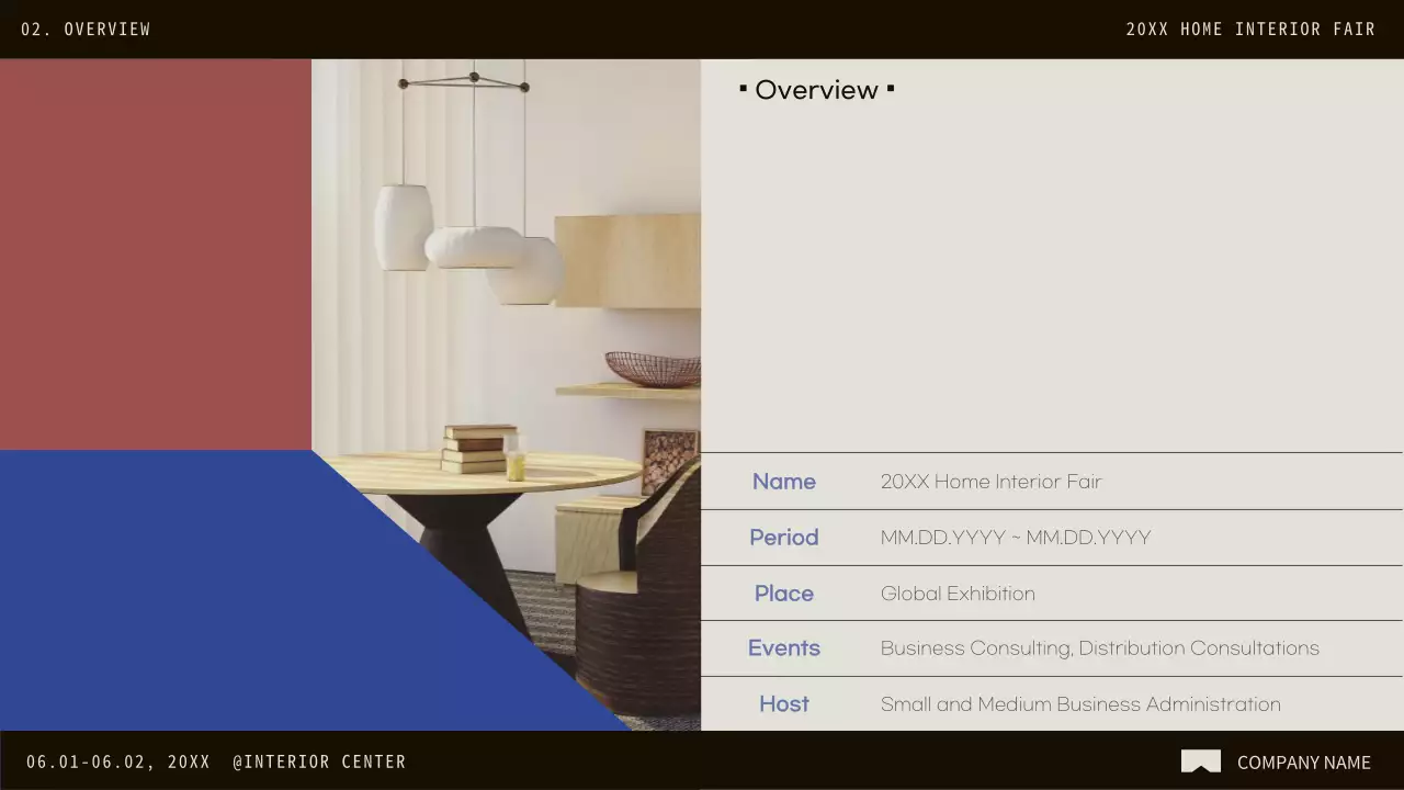 Blue Modern Interior Promotion Presentation