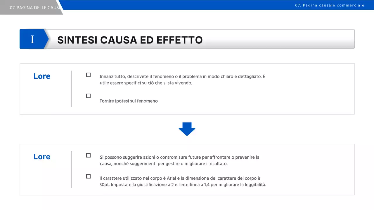 Un semplice rapporto sulla strategia aziendale in blu e nero