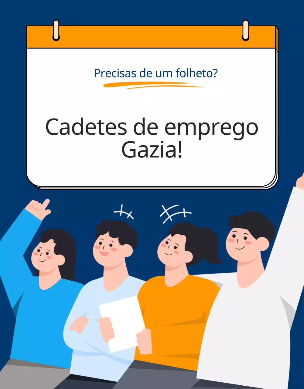 Promover uma academia azul-marinho de emprego para jovens