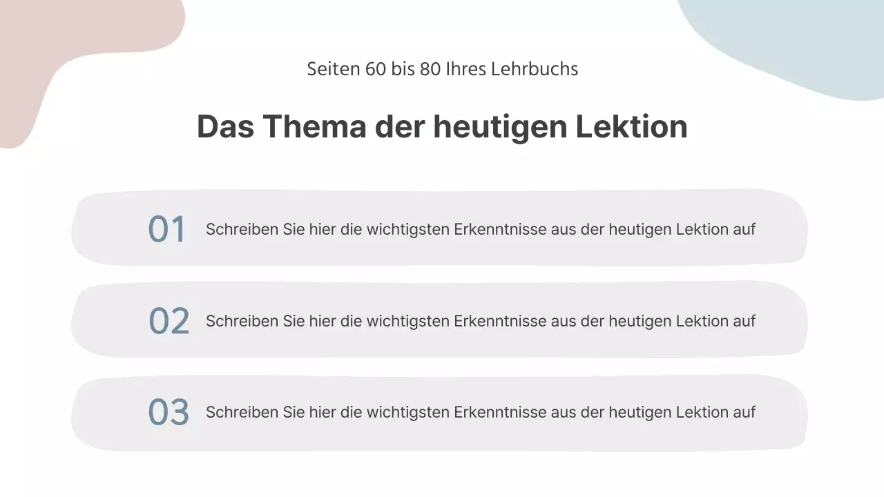 Graue und einfache Unterrichtsmaterialien für Lehrer