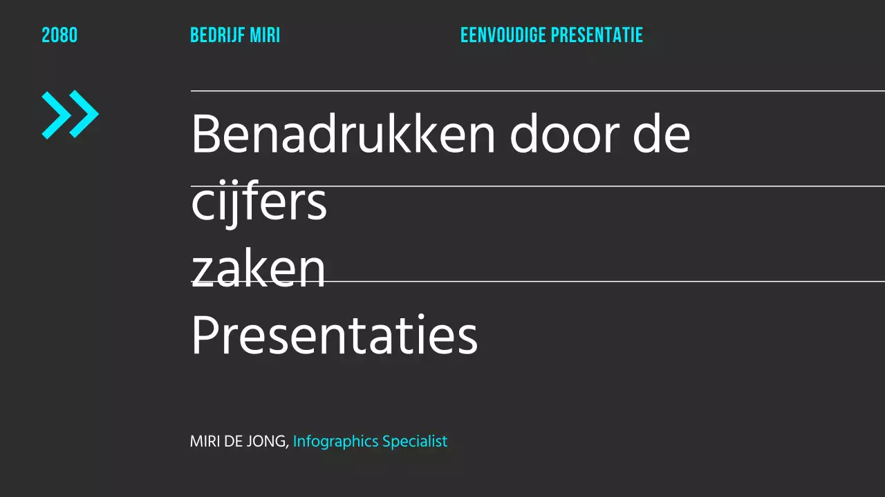 Zwart, minimalistisch gegevensvisualisatierapport