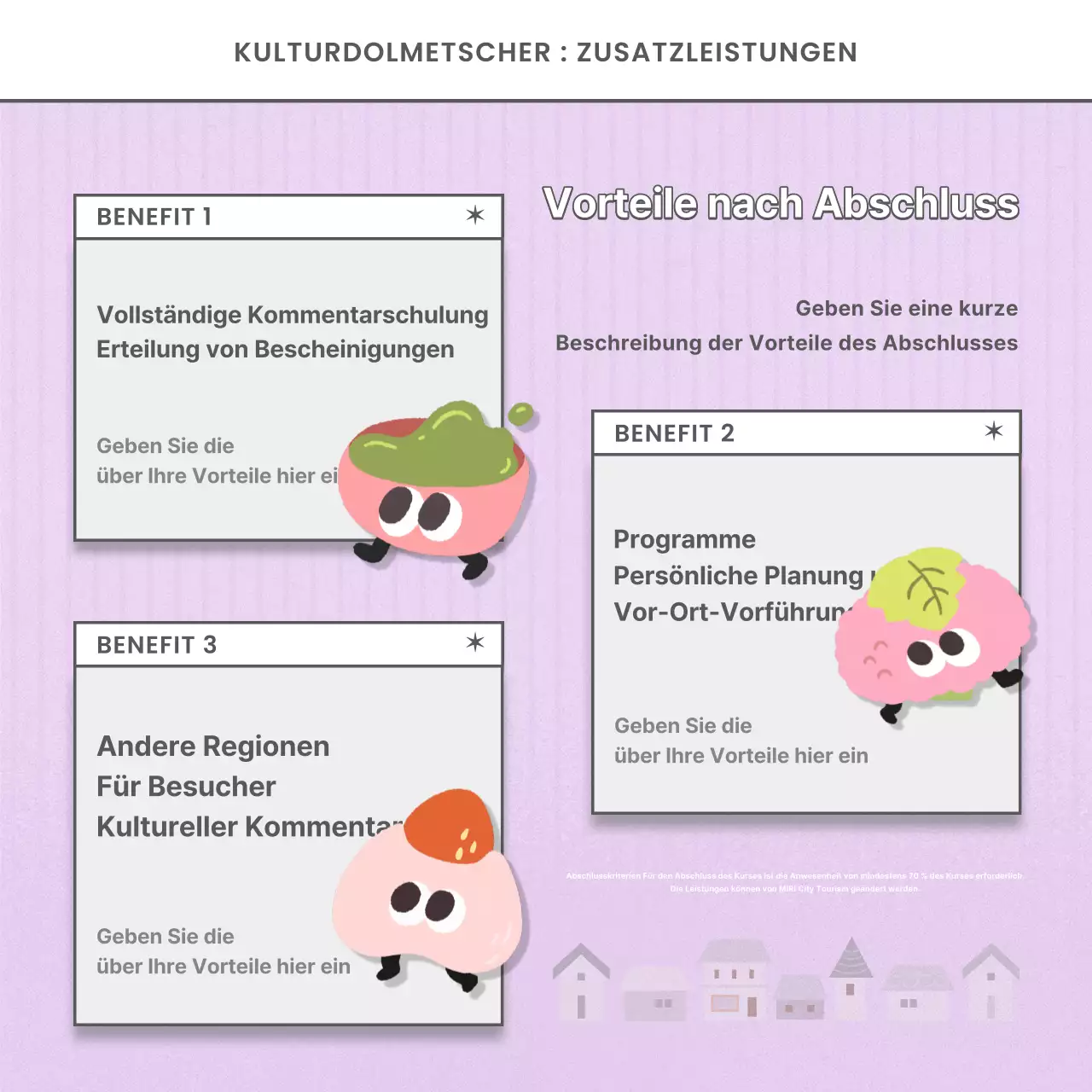 Hellblaue und rosafarbene Kulturdolmetscher werden für einen neuen Job gesucht