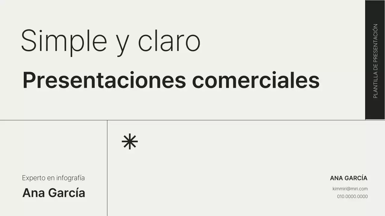 Una sencilla presentación de visualización de datos en blanco y negro