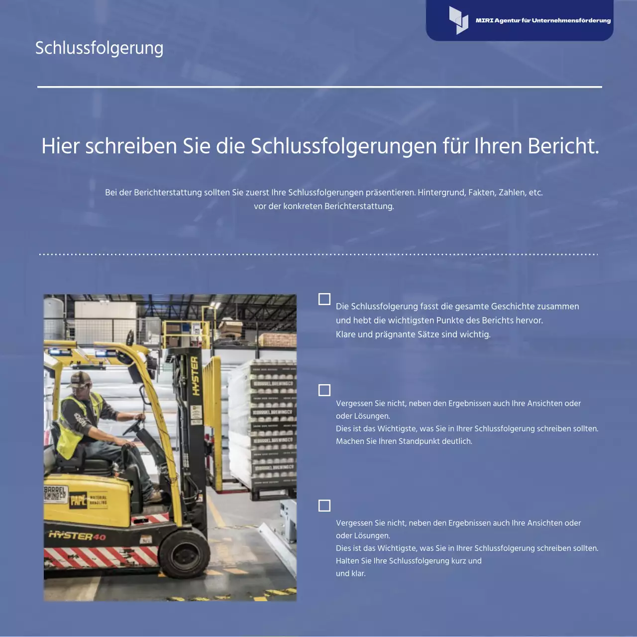 Blue's Simple Risk Response Strategy Bericht