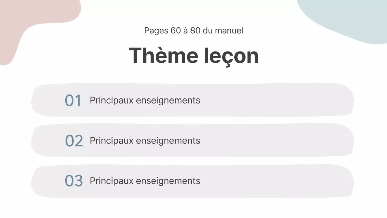 Matériel didactique gris et simple pour les enseignants