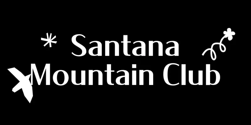 Cute mountain club with doodle drawings1