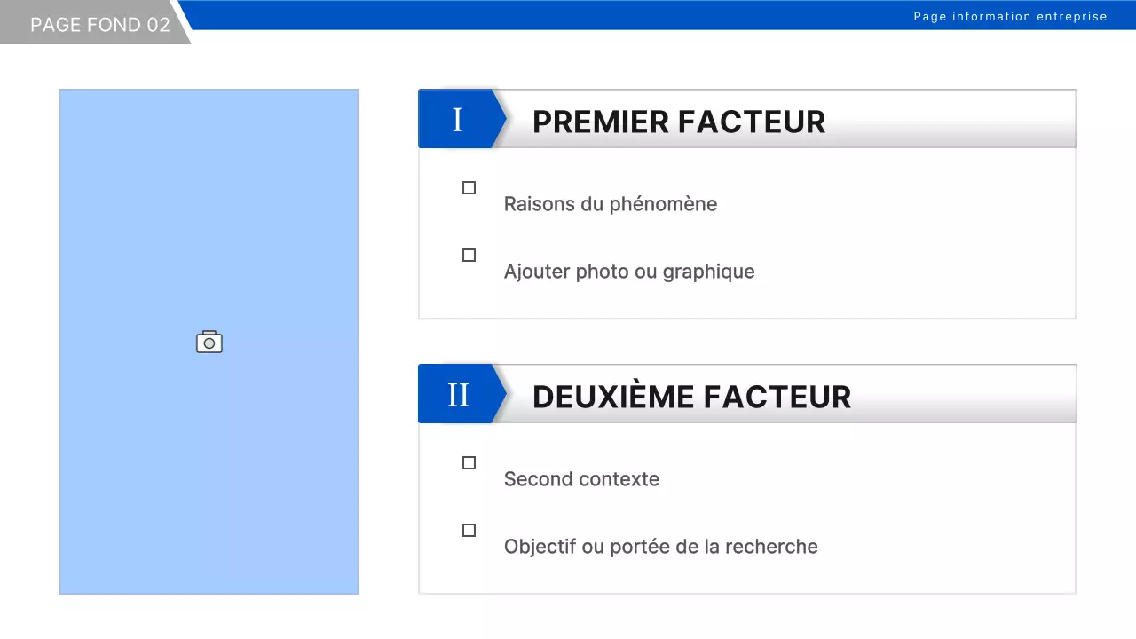 Un rapport simple sur la stratégie d'entreprise en bleu et noir