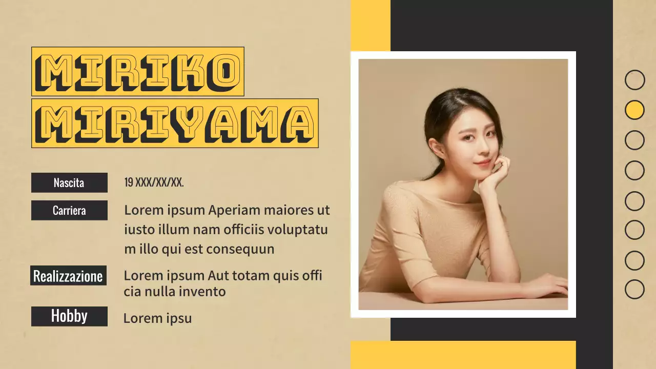 Portfolio verde e giallo per designer moderni