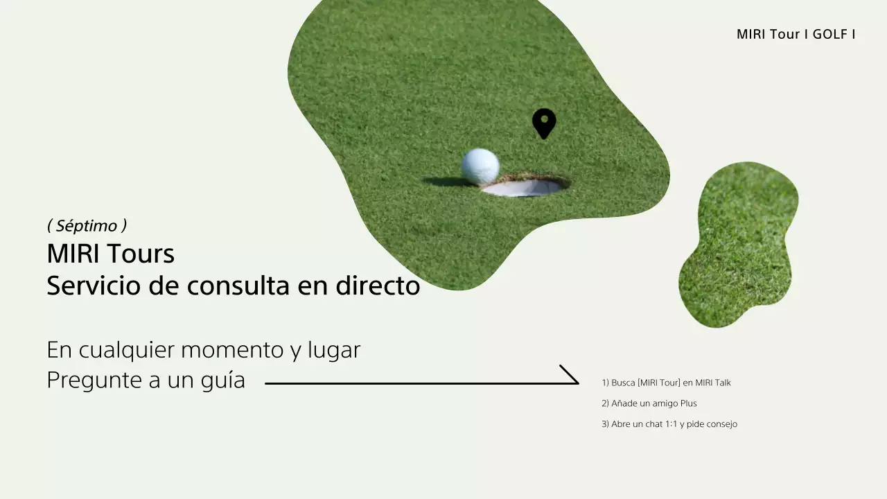 Una moderna guía de viajes de golf en color caqui y marfil