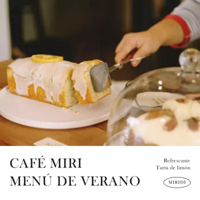 Orange and black modern cafe menú de temporada post