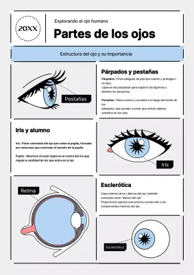 Promoción de la ciencia moderna en azul claro y gris