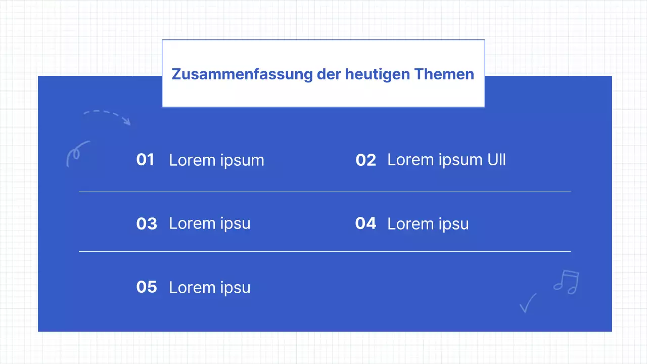 Einfache Handschriftelemente in Blau Unterrichtsressourcen