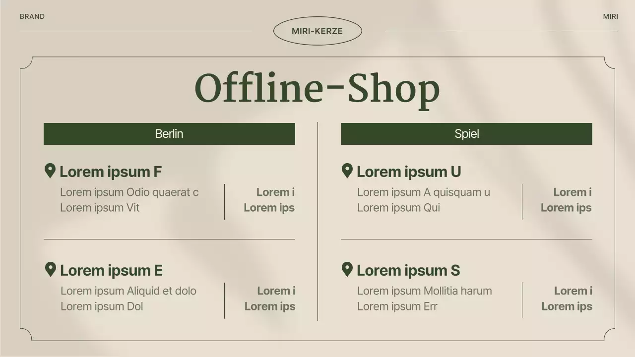 Ein Leitfaden für alte Kerzenwerkstätten in Braun und Grün