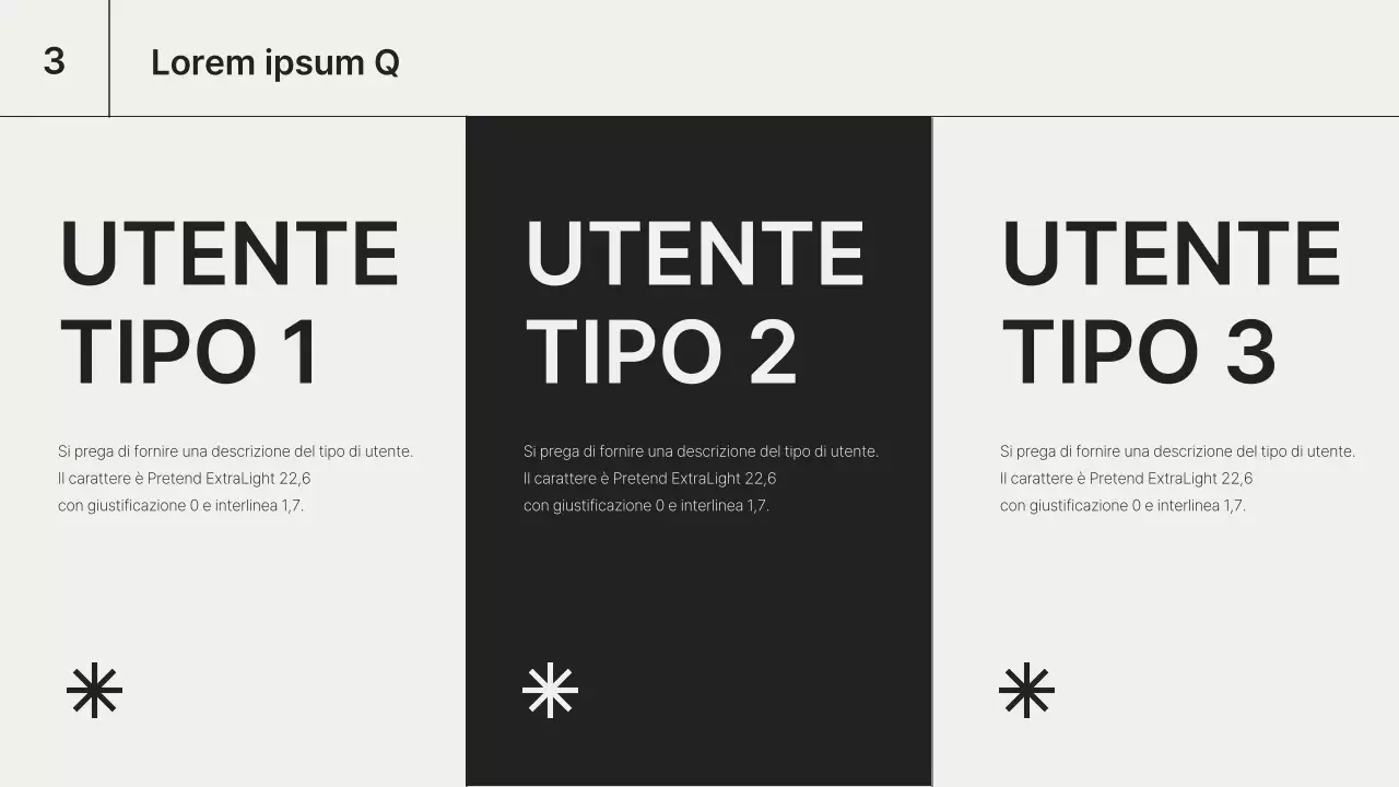 Una semplice presentazione di visualizzazione dei dati in bianco e nero