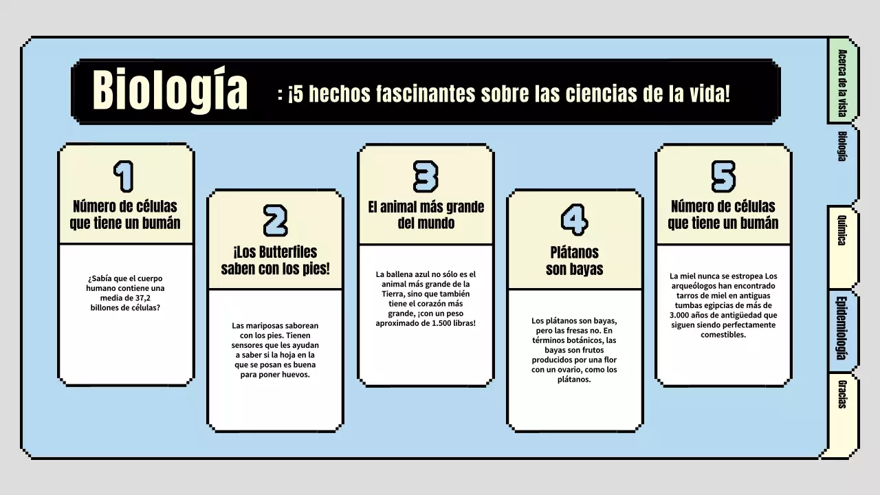 Bonito plan de clase de ciencias para primaria en azul claro y verde claro
