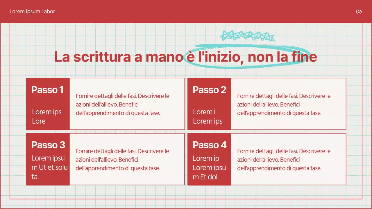 Una guida per prendere semplicemente appunti in azzurro e blu