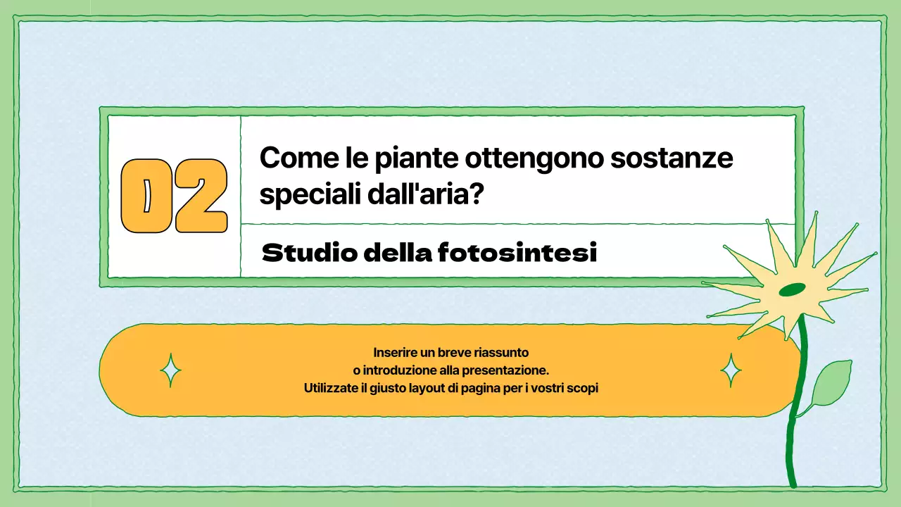 Risorse didattiche sulla fotosintesi in chartreuse e azzurro