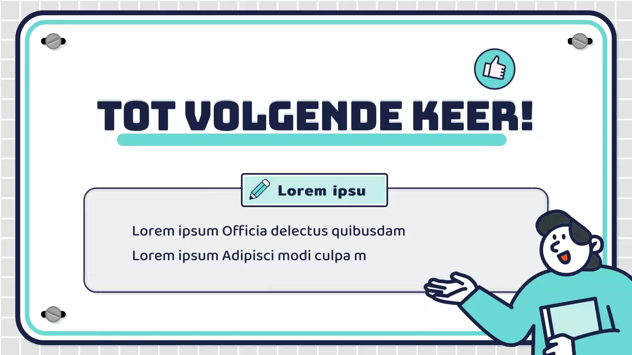 Lesplannen voor de middelbare school met roze en mintkleurige figuurtjes