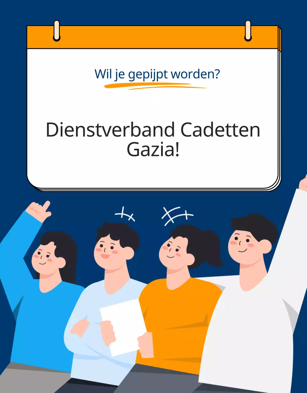 Een marineblauwe jeugdwerkgelegenheidsacademie promoten