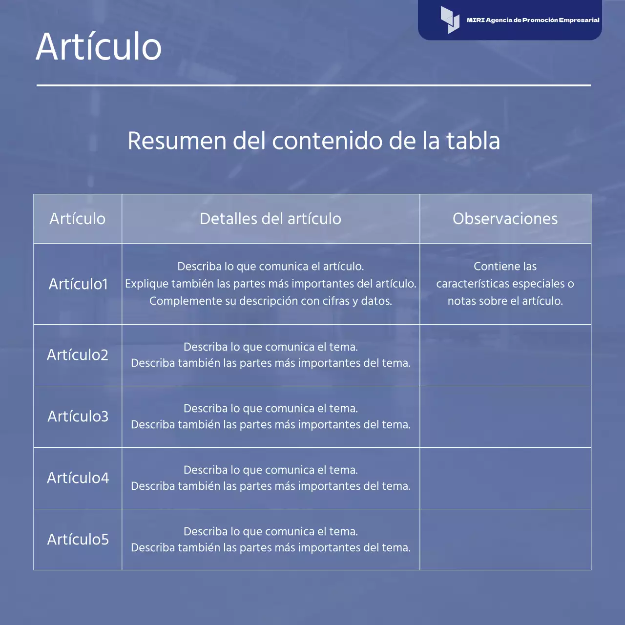 Informe Blue's Simple Risk Response Strategy