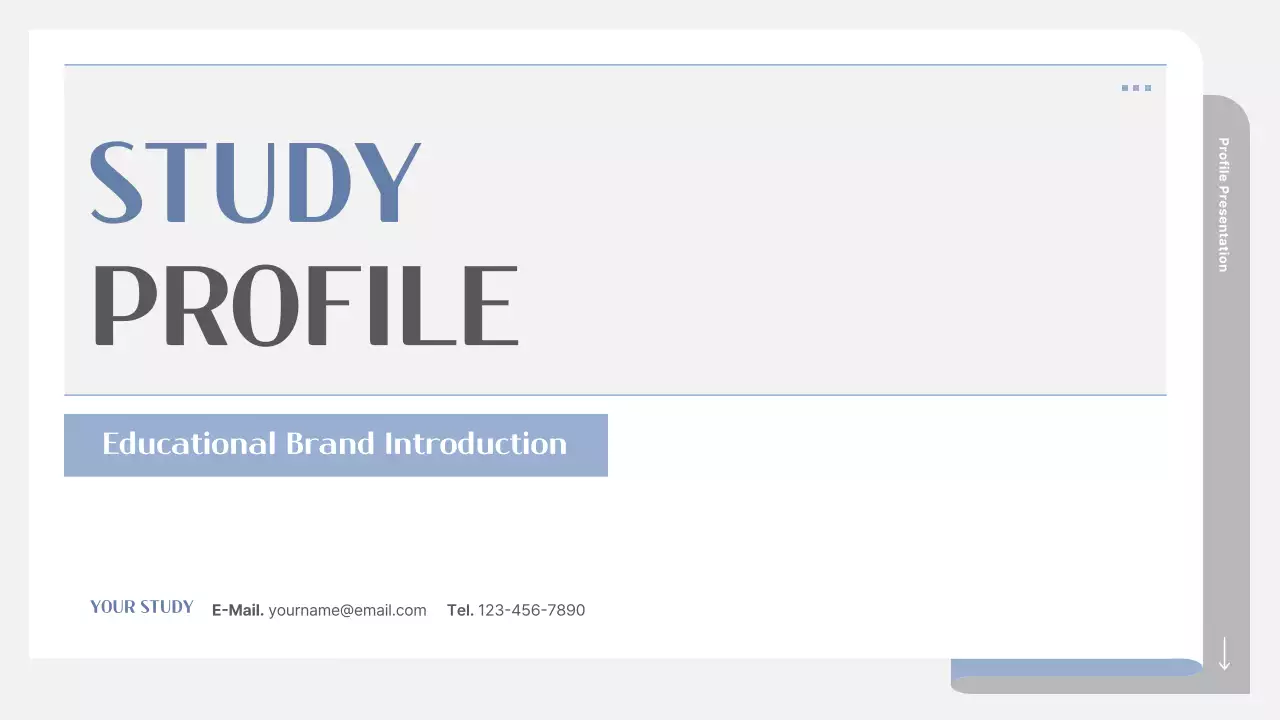 Grey Professional Study Presentation