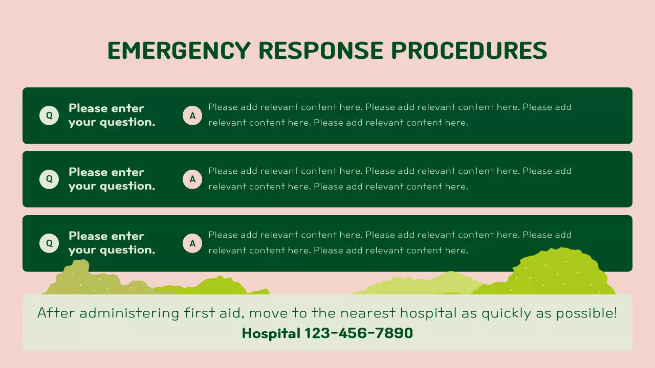 그린 러스틱 캠핑 가이드 프레젠테이션