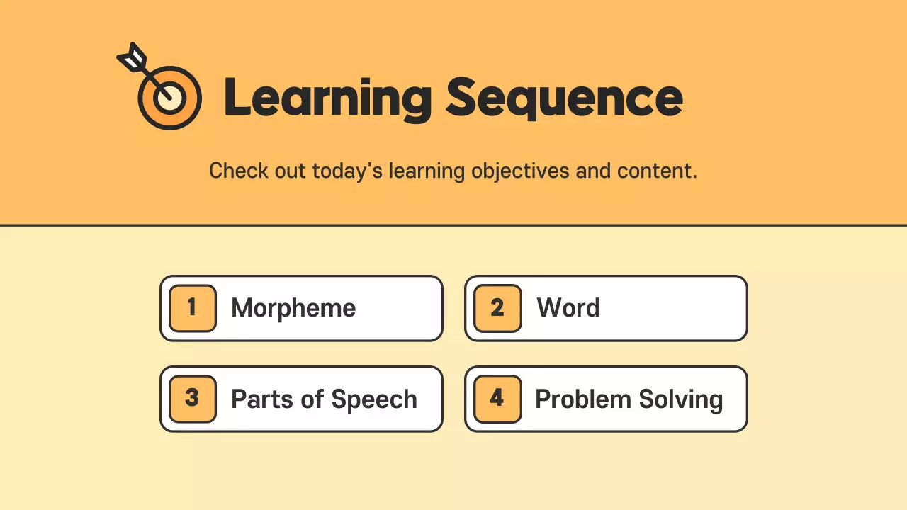Orange and Yellow Basic Korean Grammar Resources