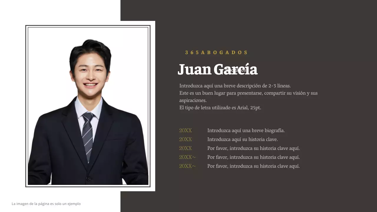 Perfil de empresa de un bufete de abogados