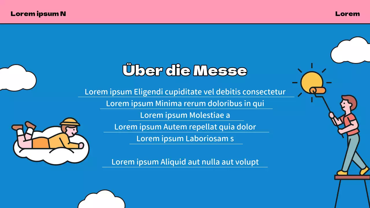 Werbung für die Yellow and Blue Kids Fair