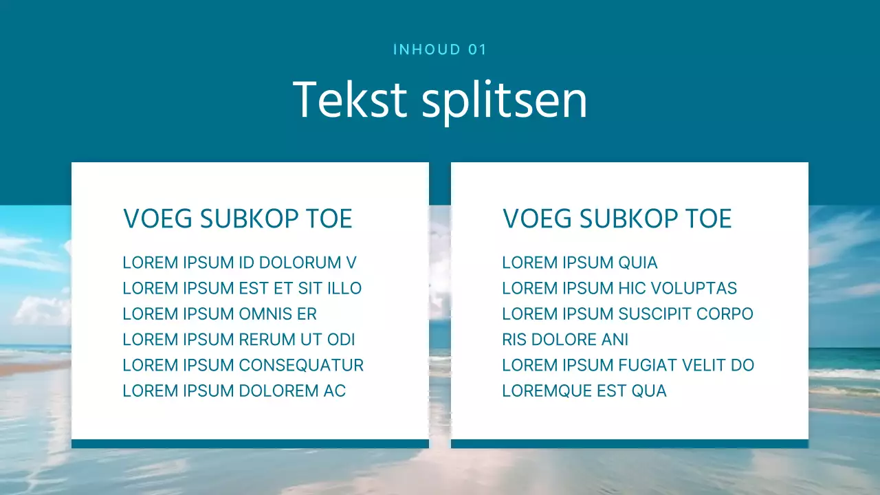 Eenvoudige zomerse achtergrondpresentatie in mint en wit