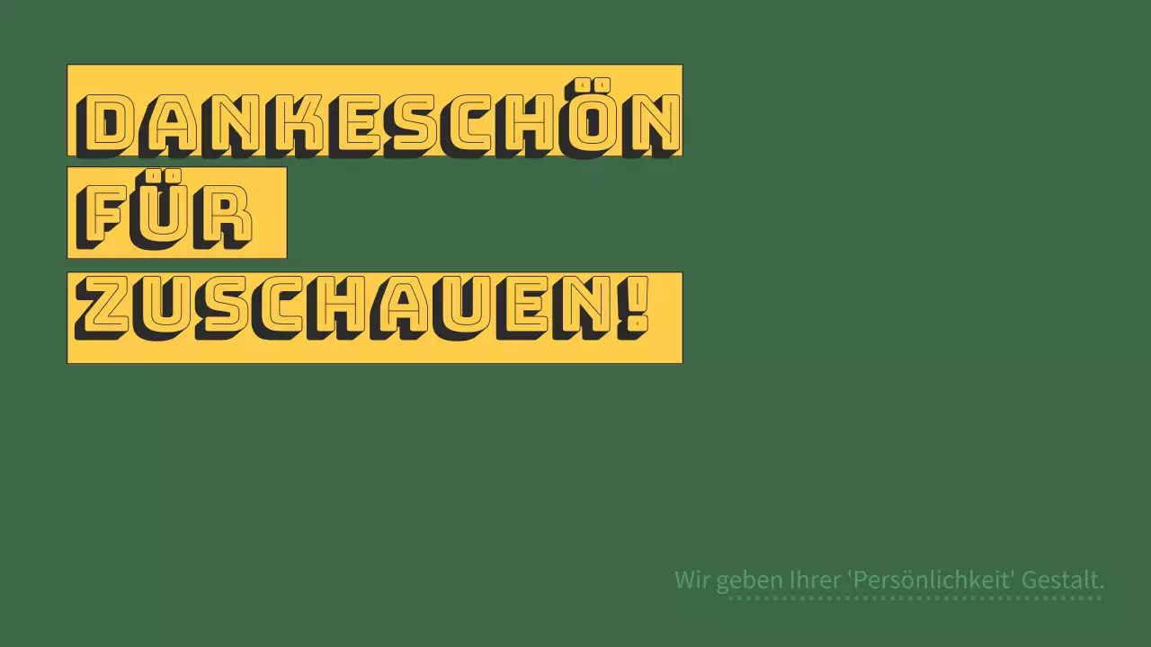 Grünes und gelbes Portfolio für moderne Designer