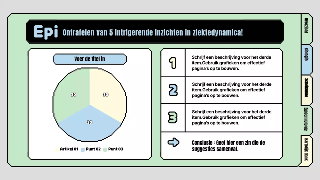 Schattig primair wetenschappelijk lesplan in lichtblauw en lichtgroen