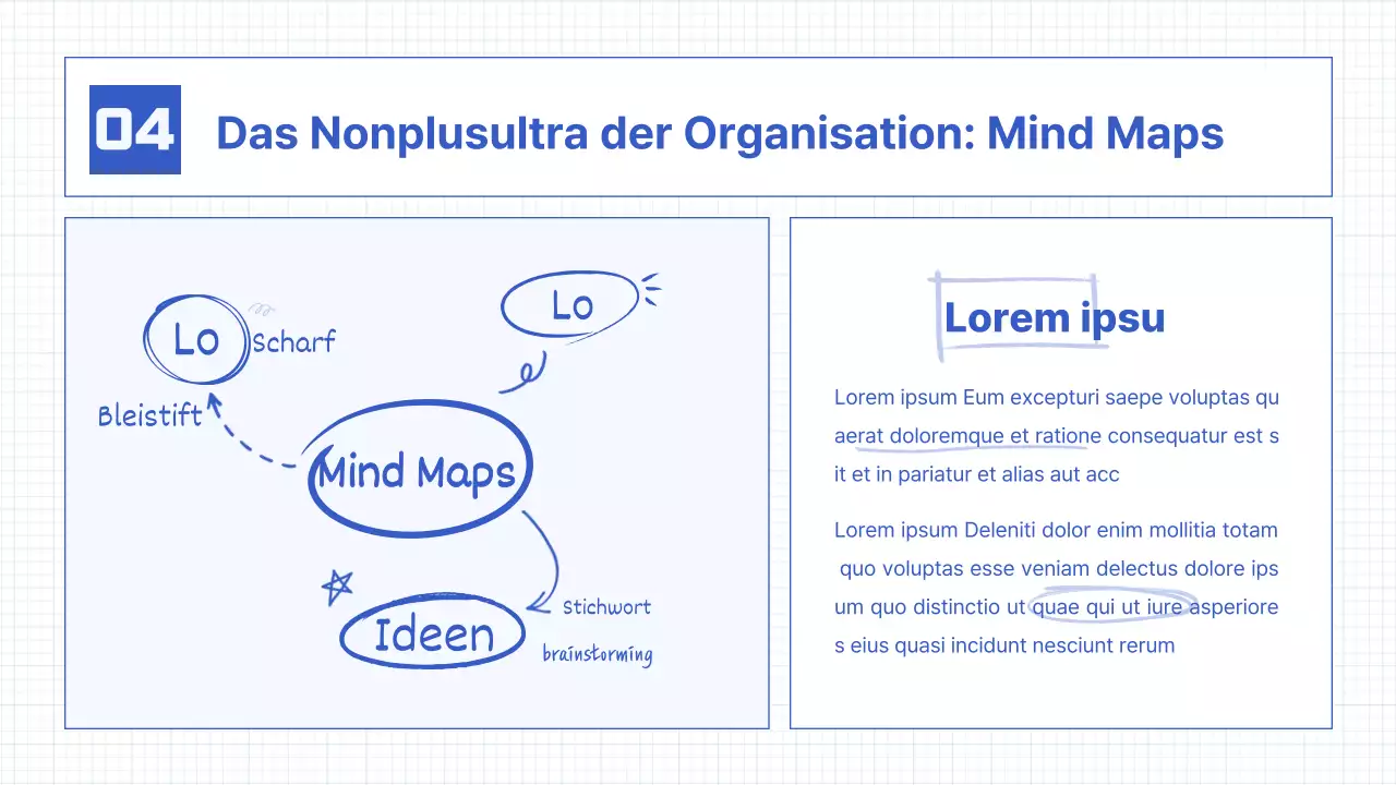 Einfache Handschriftelemente in Blau Unterrichtsressourcen