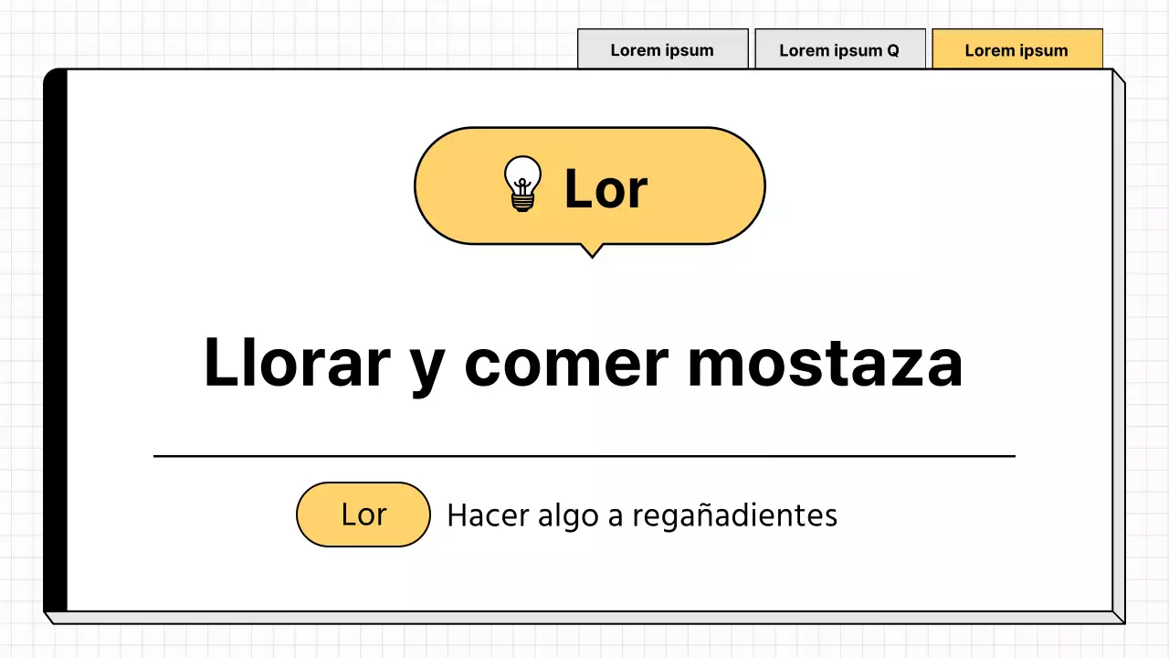 Material didáctico sencillo en blanco y amarillo