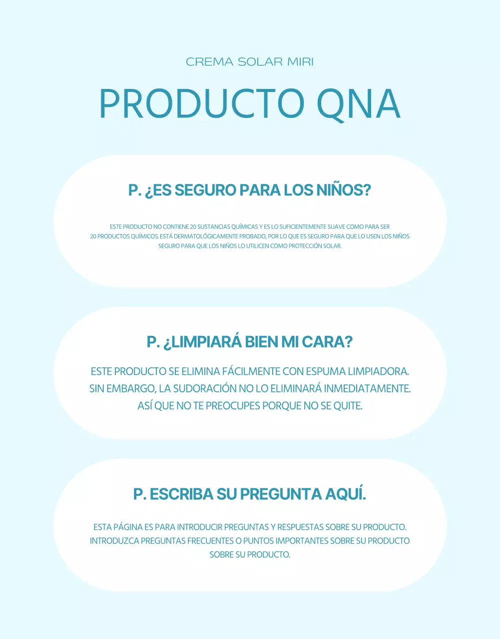 Un simple protector solar en azul claro y naranja explicado