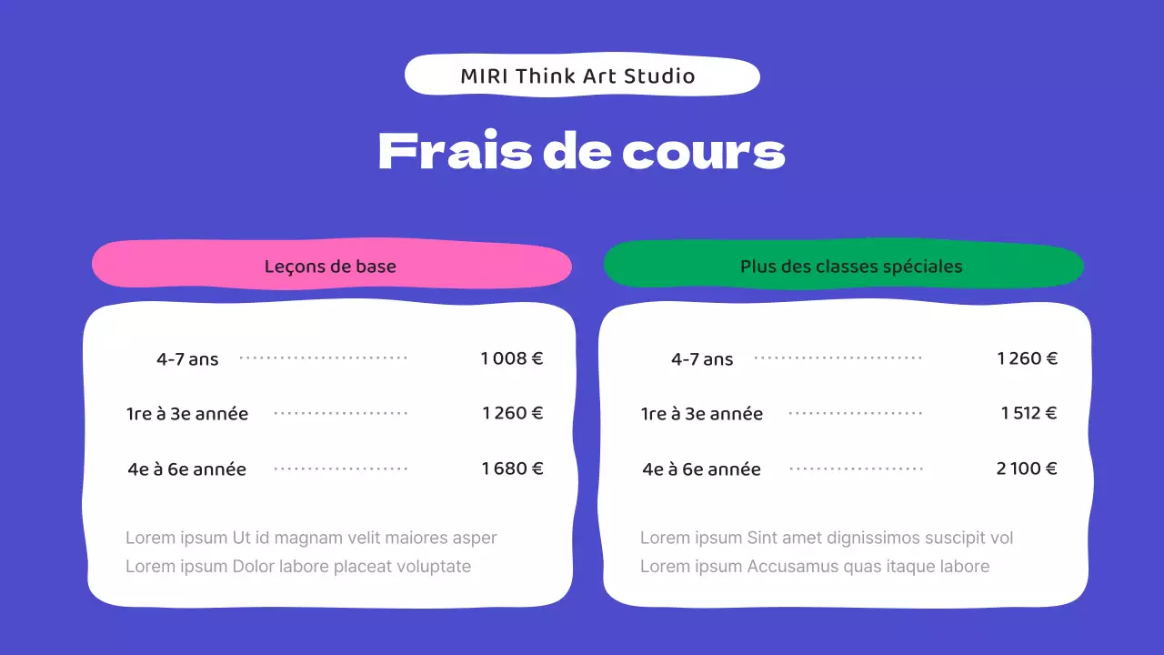 Présentation de l'atelier d'art confortable de Yellow et Violet