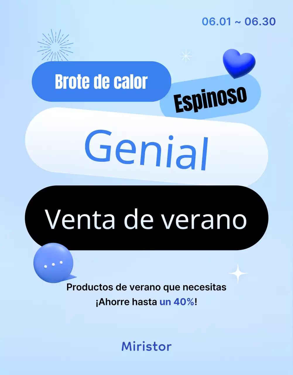 Promueva un escaparate veraniego con los colores de moda azul y azul claro