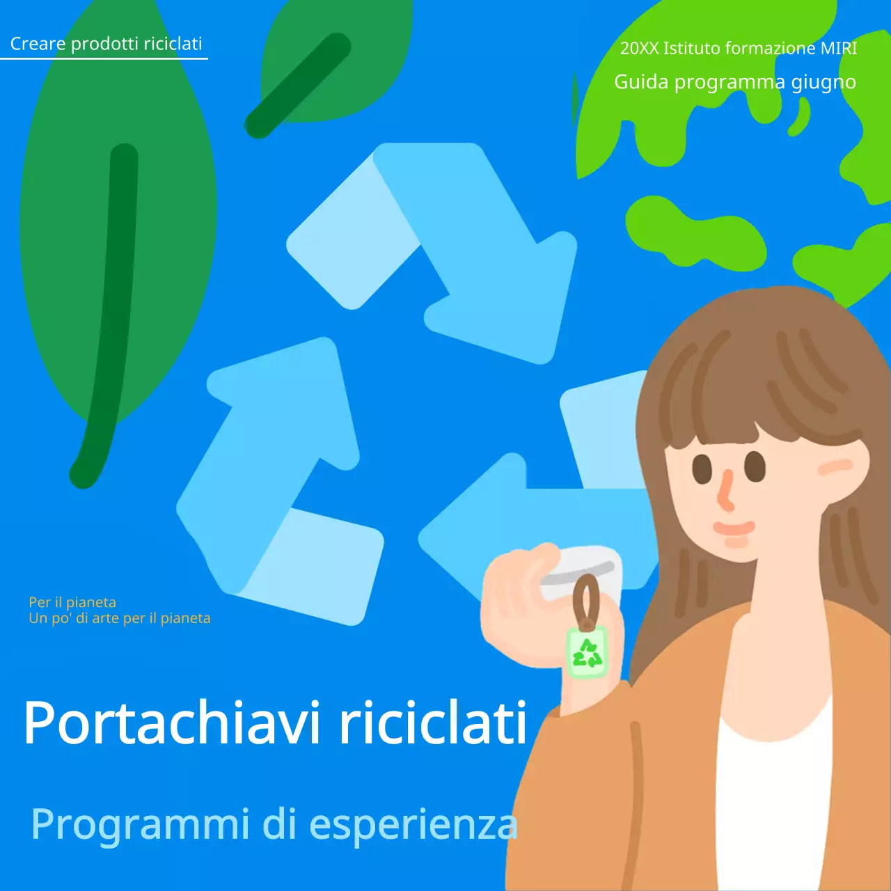 Informazioni sul programma Pop Art of Recycling in Blue