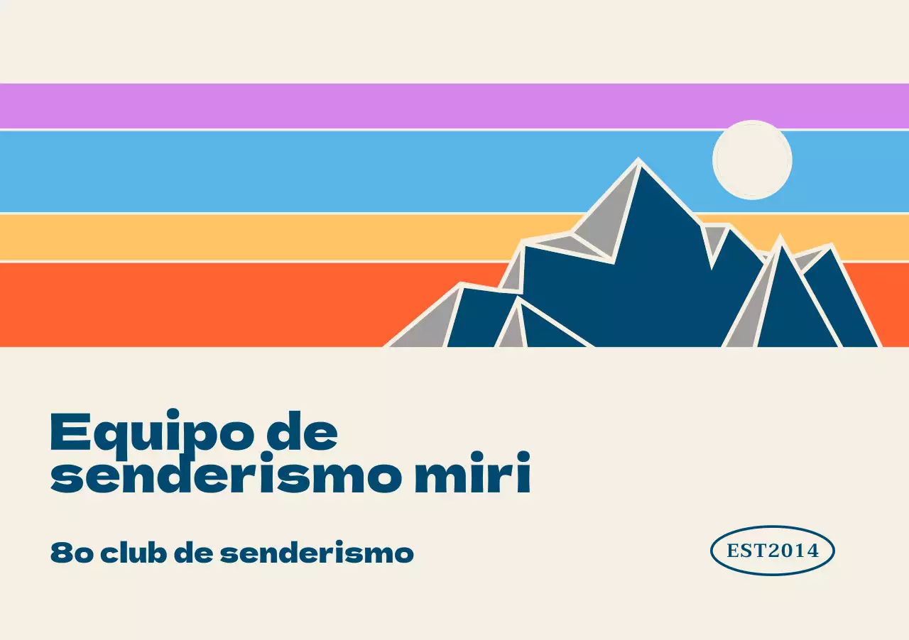 Fomente las asociaciones montañeras con coloridas ilustraciones de montañas y paisajes