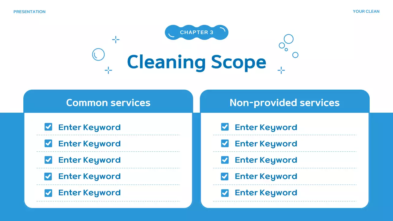 Blue Modern Cleaning Presentation