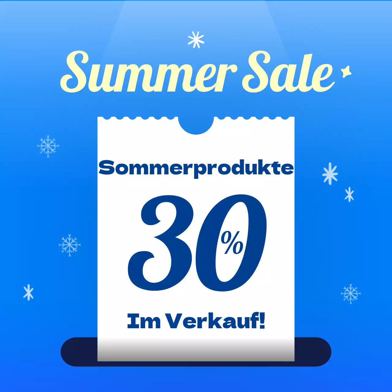 Bewerben Sie Ihre Sommerveranstaltungen in Blau