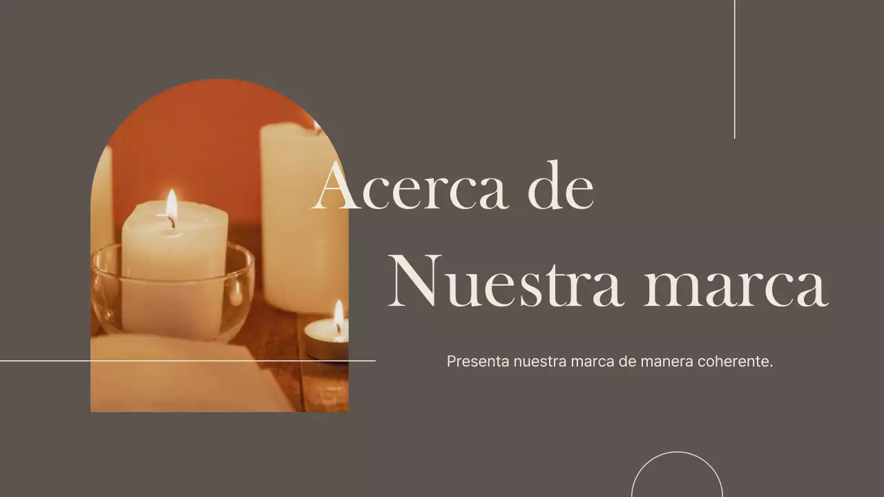 Una lujosa marca para pequeñas empresas en marrón y marfil