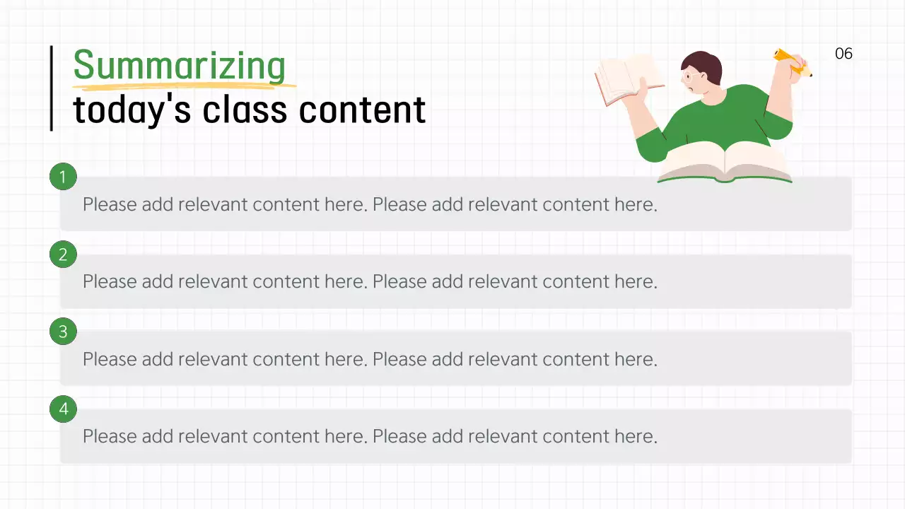 Green Simple School Presentation