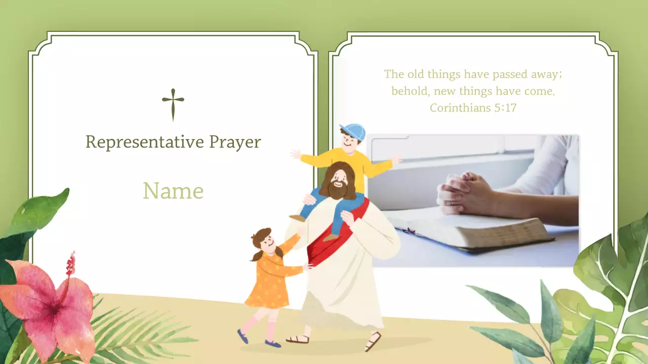 Green Traditional Church Event Announcement Presentation