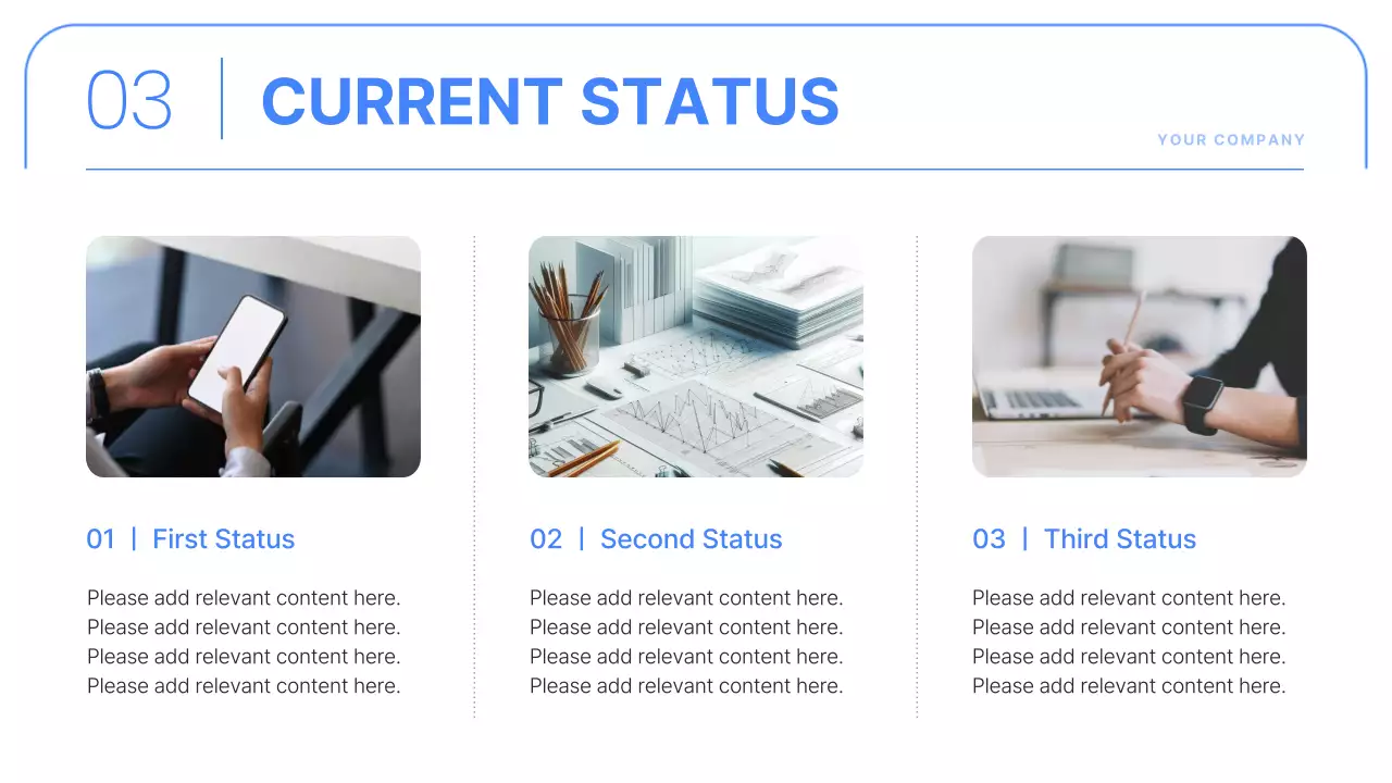 Blue Simple Business Report Document Presentation