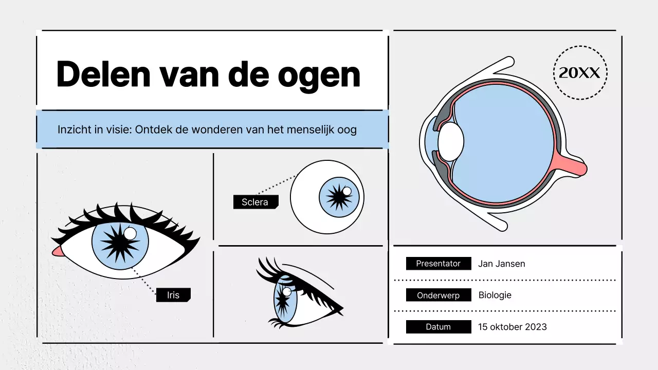 Moderne wetenschap promoten in lichtblauw en grijs