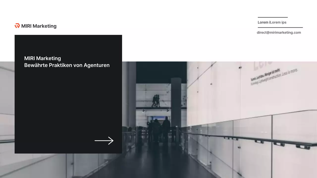 Minimalistische Agentur-PR in Beige und Schwarz Fallbericht